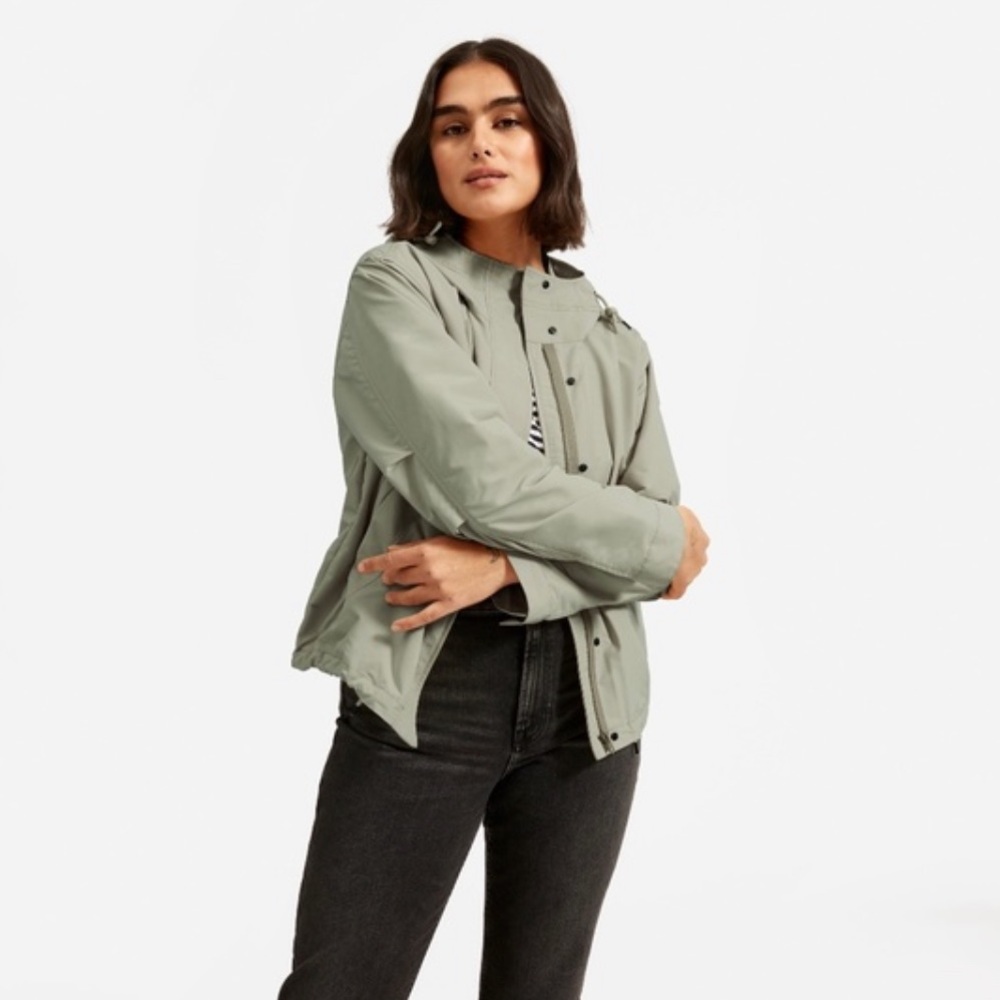 EVERLANE The ReNew Sage Green Windbreaker Jacket size Small